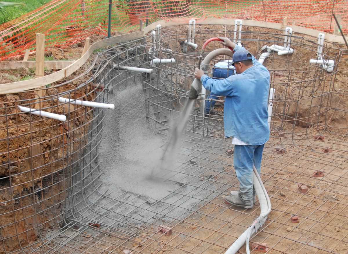 Понятие торкретбетонирования: состав бетона для распыления, условия подготовки рабочей смеси своими руками