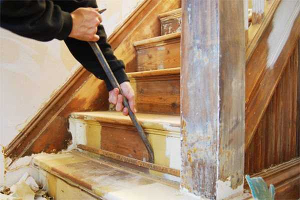 Реставрация деревянной лестницы своими руками: инструкция, фото и видео