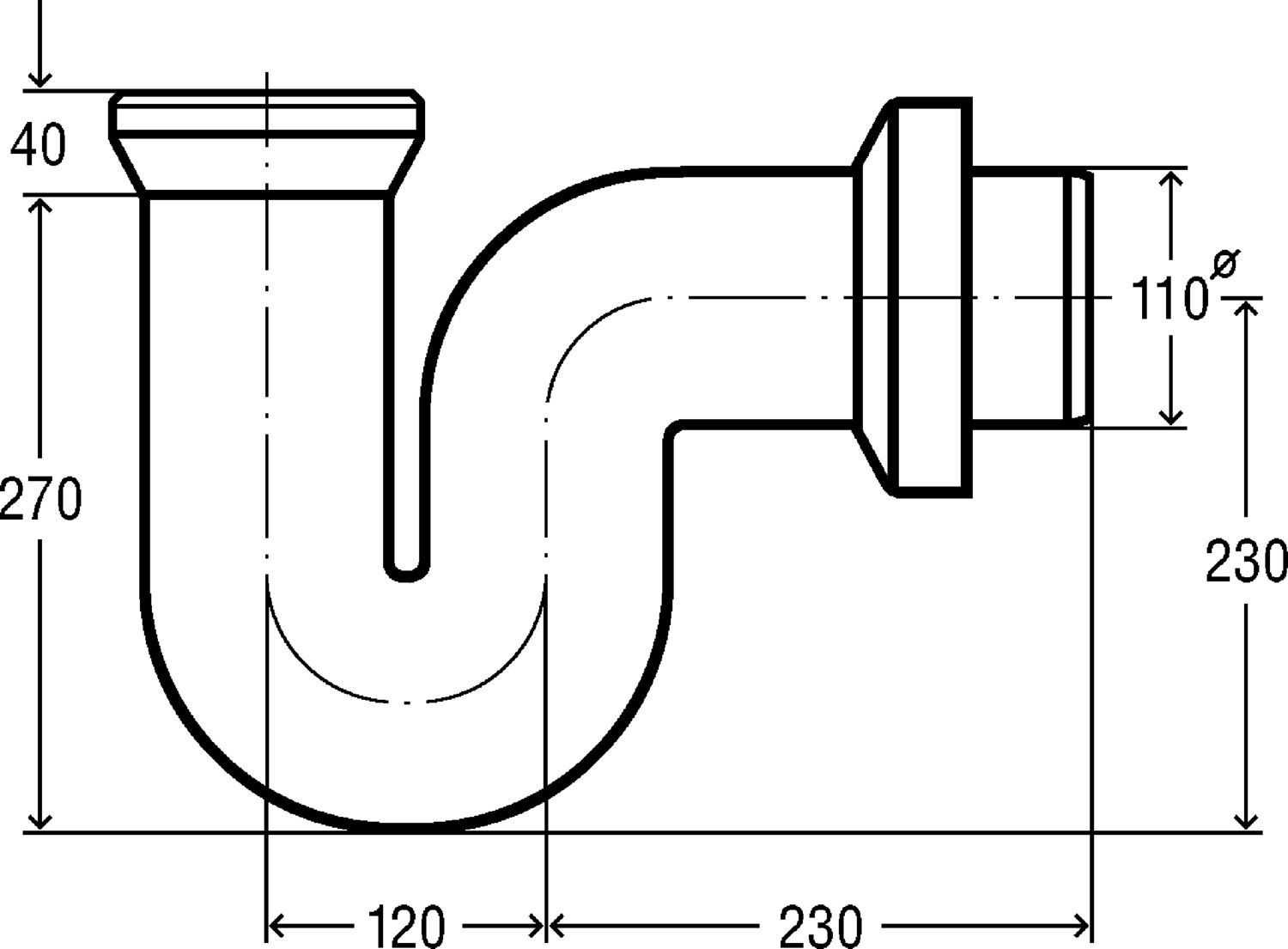 Гидрозатвор для канализации