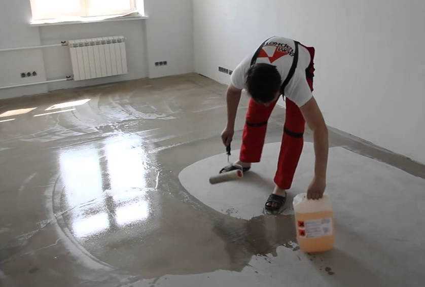 Как прикрепить фанеру к бетонному полу