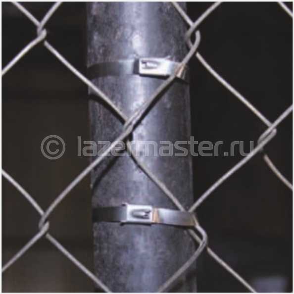 Крепление сетки рабицы к металлическим столбам: к профильной трубе без сварки