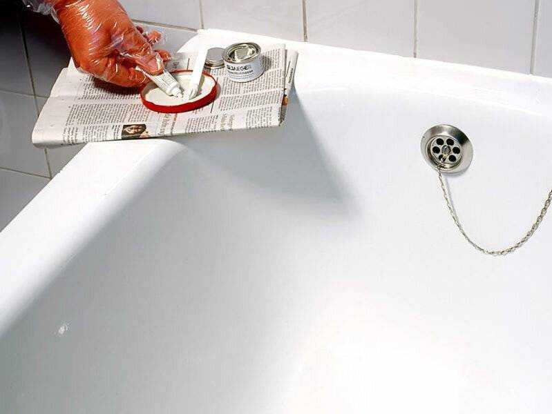 Как самому заделать сколы на ванне