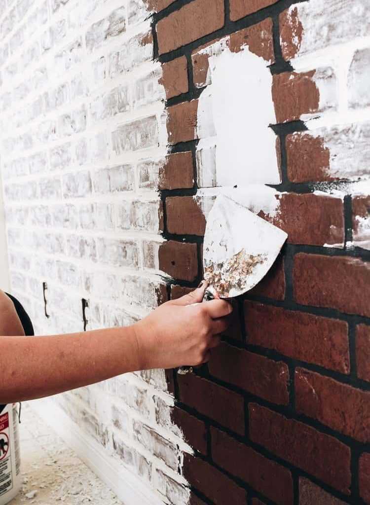 Покраска кирпичной стены своими руками