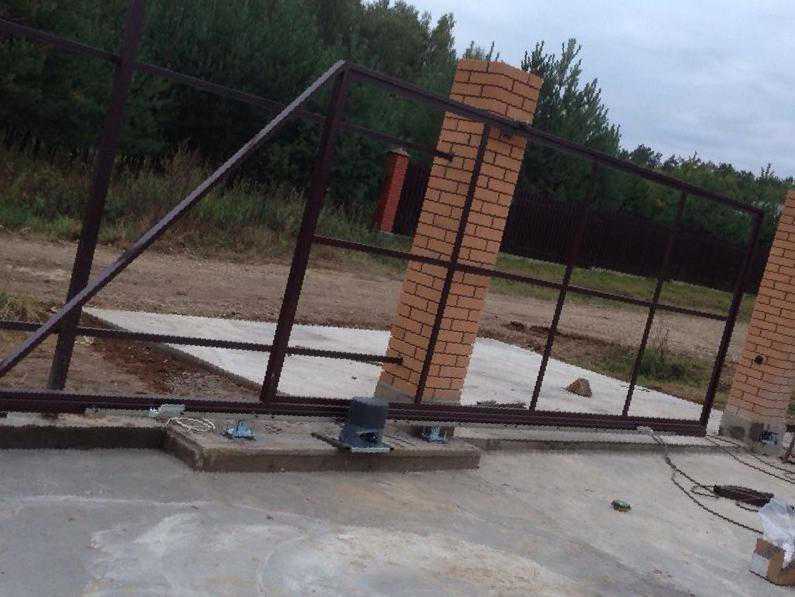 Пошаговая инструкция установки откатных ворот